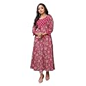 rangita Women39s Cotton Relaxed Fit Anarkali Embroide