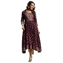 rangita Rayon Calf Length Printed Anarkali Kurti