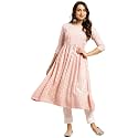 rangita Rayon Calf Length Printed Flared Kurti