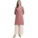 rangita Women Rayon Straight Fit Knee Length