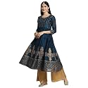 rangita Women39s Chanderi Relaxed Fit Anarkali Calf