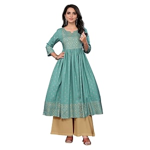rangita Women Rayon Regular Fit Calf Length