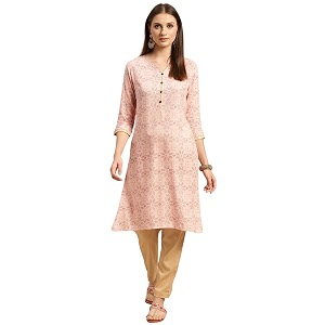 rangita Women Rayon Regular Fit Knee Length