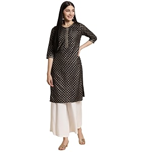 rangita Women Rayon Regular Fit Knee Length