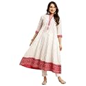 rangita Womens Cotton Relaxed Fit Anarkali Calf
