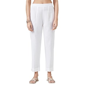 Rangmanch by Pantaloons Womens Cotton Linen Bottoms