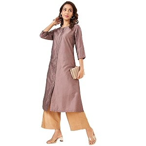Rangmanch By Pantaloons Womens Rayon Solid Regular