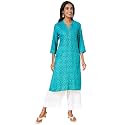 Rangmanch by Pantaloons Women39s Rayon Regular Kurtas