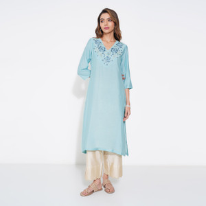 Rangmanch by Pantaloons Women Embroidered A-line Kurta