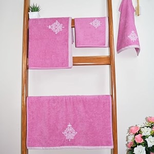 rangoli 100 bamboo hand towels - set of 2  500 gsm organic royale hand towel pack  40 x 60cm hand size towels  ultra soft quick-absorbent amp eco-friendly towels for hand amp bathroom - dark grey