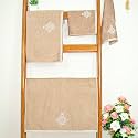 RANGOLI 100% Bamboo Hand Towels - Set of 2 | 500 GSM, Organic Royale Hand Towel Pack | 40 x 60cm Hand Size Towels | Ultra Soft, Quick-Absorbent &amp; Eco-Friendly Towels for Hand &amp; Bathroom - Dark Grey