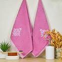 RANGOLI 100% Bamboo Hand Towels - Set of 2 | 500 GSM, Organic Royale Hand Towel Pack | 40 x 60cm Hand Size Towels | Ultra Soft, Quick-Absorbent &amp; Eco-Friendly Towels for Hand &amp; Bathroom - Dark Grey