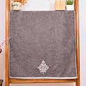 RANGOLI 100% Bamboo Hand Towels - Set of 2 | 500 GSM, Organic Royale Hand Towel Pack | 40 x 60cm Hand Size Towels | Ultra Soft, Quick-Absorbent & Eco-Friendly Towels for Hand & Bathroom - Dark Grey
