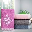 RANGOLI 100% Bamboo Hand Towels - Set of 2 | 500 GSM, Organic Royale Hand Towel Pack | 40 x 60cm Hand Size Towels | Ultra Soft, Quick-Absorbent & Eco-Friendly Towels for Hand & Bathroom - Dark Grey