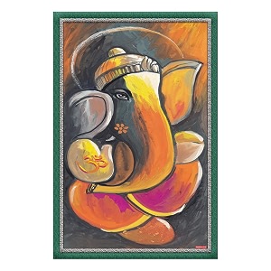 rangoli gumming sticker with sparkle lamination size 12 x 18 inch code 2150