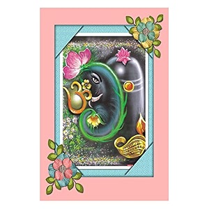 rangoli gumming sticker with sparkle lamination size 12 x 18 inch code 2164