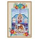 Rangoli Gumming Sticker with Sparkle Lamination Size 12 x 18 inch Code 2119