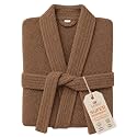 RANGOLI Women's Microfiber Bathrobe in Knee-Length &amp; Half Sleeve with 400 GSM for Super Absorbent &amp; Comfortable Day Wear (Brown-XL) | Noble Collection