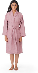 RANGOLI Purple Medium Bath Robe