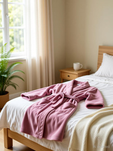 RANGOLI Purple Small Bath Robe