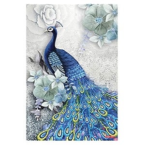 rangoli peacock wall sticker 12x18 sheet  elegant self adhesive home dcor for living room bedroom amp walls design-6
