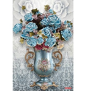 rangoli flower pot wall sticker  12x18 sheet self adhesive home dcor for living room bedroom amp wallsdesign-3