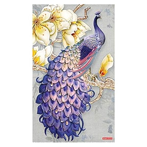 rangoli peacock wall sticker 12x18 sheet  elegant self adhesive home dcor for living room bedroom amp walls design-3