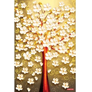 rangoli flower pot wall sticker  12x18 sheet self adhesive home dcor for living room bedroom amp wallsdesign-2