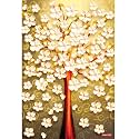 Rangoli Flower Pot Wall Sticker – 12x18 Sheet Self Adhesive Home Décor for Living Room, Bedroom &amp; Walls.Design-2
