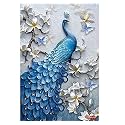 Rangoli Peacock Wall Sticker 12x18 Sheet – Elegant Self Adhesive Home Décor for Living Room, Bedroom &amp; Walls. Design-5
