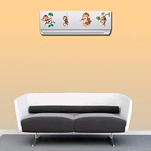 rangoli wall ac sticker 20cm or 90cm pack of 1 multicolorvinyl ac 61