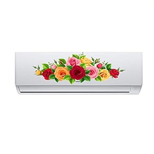 rangoli wall ac sticker 20cm or 90cm pack of 1 multicolorvinyl ac 4