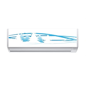 rangoli wall ac sticker 20cm or 90cm pack of 1 multicolorvinyl ac 9