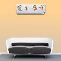 Rangoli Wall Ac Sticker 20cm or 90cm Pack of 1 MulticolorVinyl AC 61