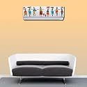 Rangoli Wall Ac Sticker 20cm or 90cm Pack of 1 MulticolorVinyl AC 57