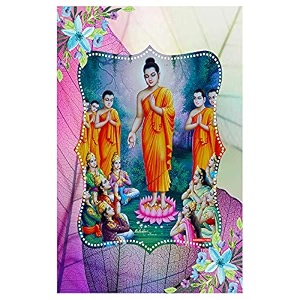 rangoli wall sticker with sparkel lamination and waterproof and scratch proof 12 or 18 inch pack of 1 multicolor vinyl dc1984