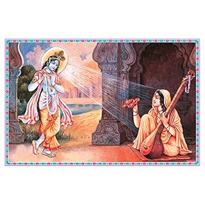rangoli wall sticker with sparkel lamination and waterproof and scratch proof 12 or 18 inch pack of 1 multicolor vinyl dc2039