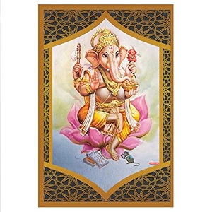rangoli wall sticker with sparkel lamination and waterproof and scratch proof 12 or 18 inch pack of 1 multicolor vinyl dc2083