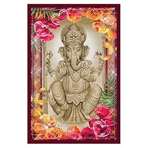 rangoli wall sticker with sparkel lamination and waterproof and scratch proof 12 or 18 inch pack of 1 multicolor vinyl dc2031