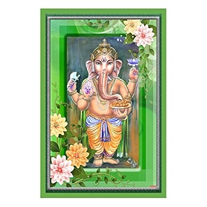 rangoli wall sticker with sparkel lamination and waterproof and scratch proof 12 or 18 inch pack of 1 multicolor vinyl dc2024