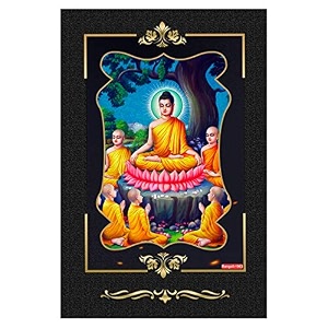 rangoli wall sticker with sparkel lamination and waterproof and scratch proof 12 or 18 inch pack of 1 multicolor vinyl dc1963