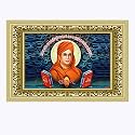 Rangoli Wall Sticker with sparkel Lamination and Waterproof and Scratch Proof 12 or 18 inch Pack of 1 Multicolor Vinyl DC1992