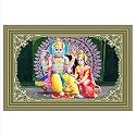 Rangoli Wall Sticker with sparkel Lamination and Waterproof and Scratch Proof 12 or 18 inch Pack of 1 Multicolor Vinyl DC2087