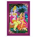 Rangoli Wall Sticker with sparkel Lamination and Waterproof and Scratch Proof 12 or 18 inch Pack of 1 Multicolor Vinyl DC1967