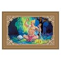 Rangoli Wall Sticker with sparkel Lamination and Waterproof and Scratch Proof 12 or 18 inch Pack of 1 Multicolor Vinyl DC2008