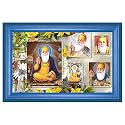 Rangoli Wall Sticker with sparkel Lamination and Waterproof and Scratch Proof 12 or 18 inch Pack of 1 Multicolor Vinyl DC2076