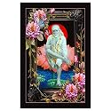 Rangoli Wall Sticker with sparkel Lamination and Waterproof and Scratch Proof 12 or 18 inch Pack of 1 Multicolor Vinyl DC2021