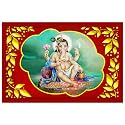 Rangoli Wall Sticker with sparkel Lamination and Waterproof and Scratch Proof 12 or 18 inch Pack of 1 Multicolor Vinyl DC2013