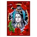Rangoli Wall Sticker with sparkel Lamination and Waterproof and Scratch Proof 12 or 18 inch Pack of 1 Multicolor Vinyl DC2081