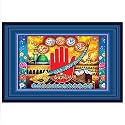 Rangoli Allah Wall Sticker 12x18 Inch Finish Self Adhesive Islamic Poster for Home, Office &amp; Masjid Décor. Design-10
